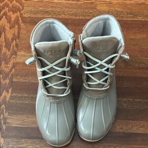 Sperry Beige and Light Brown Duck Boots